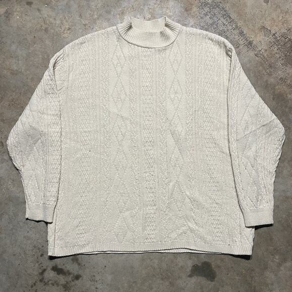 Vintage 90s Company Collection Cream Pattern Sweater - Picture 1 of 3